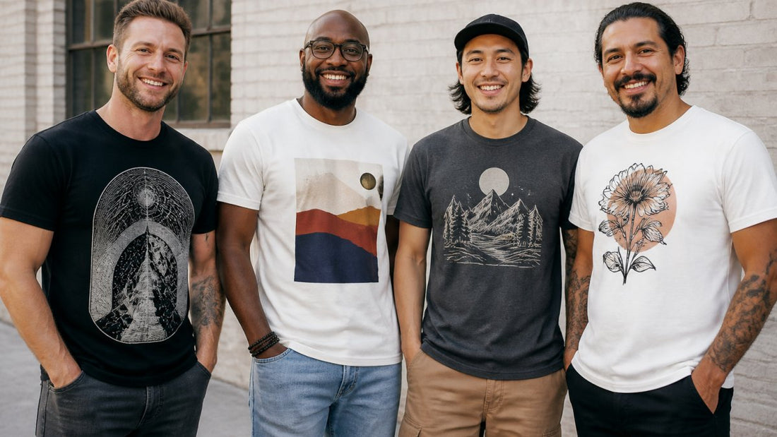Buy Premium Cotton Graphic Tees for Men