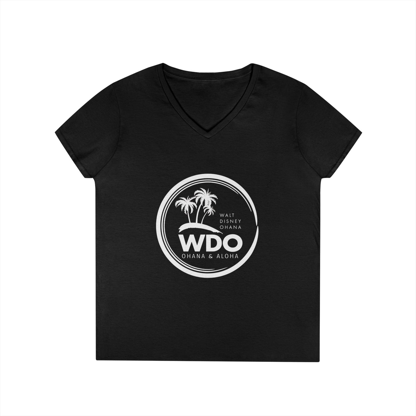 Ohana Tee (Ladies V-neck w/ white logo)