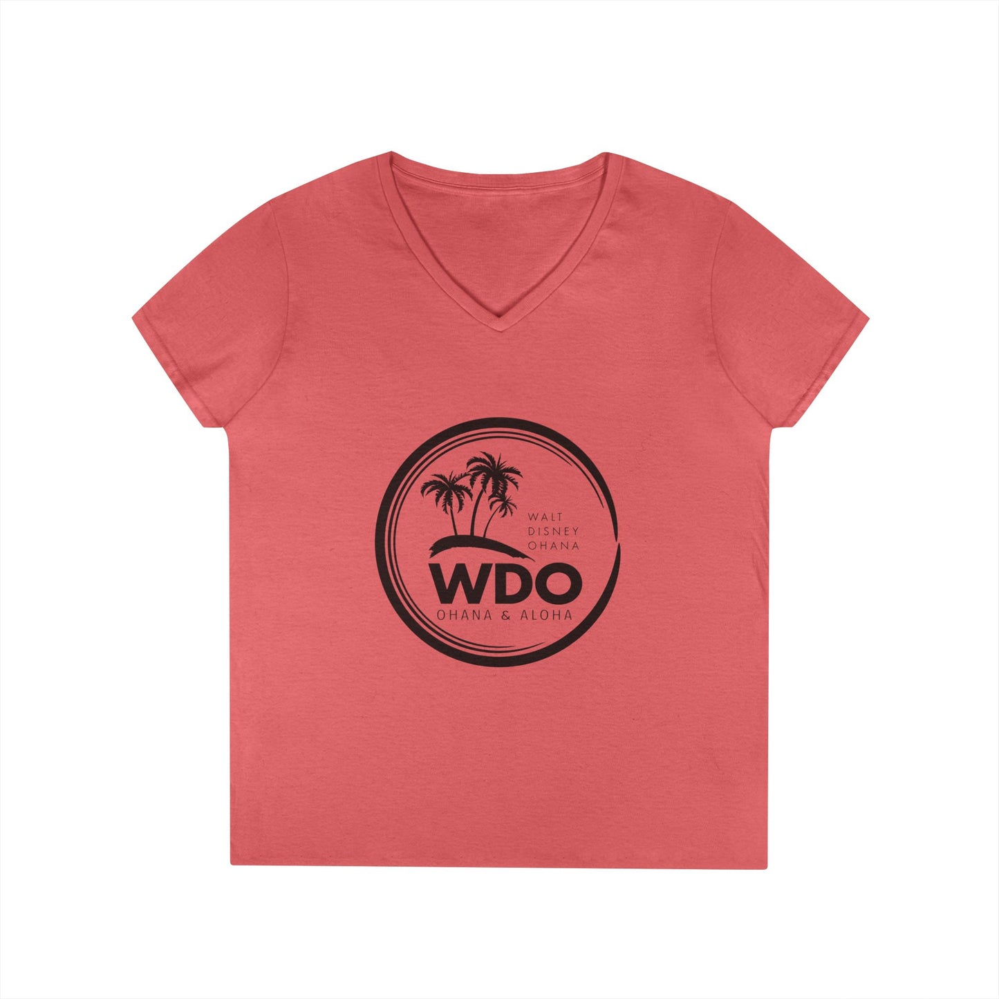 Ohana Tee (Ladies V-neck w/ black logo)