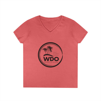 Ohana Tee (Ladies V-neck w/ black logo)