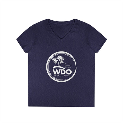 Ohana Tee (Ladies V-neck w/ white logo)