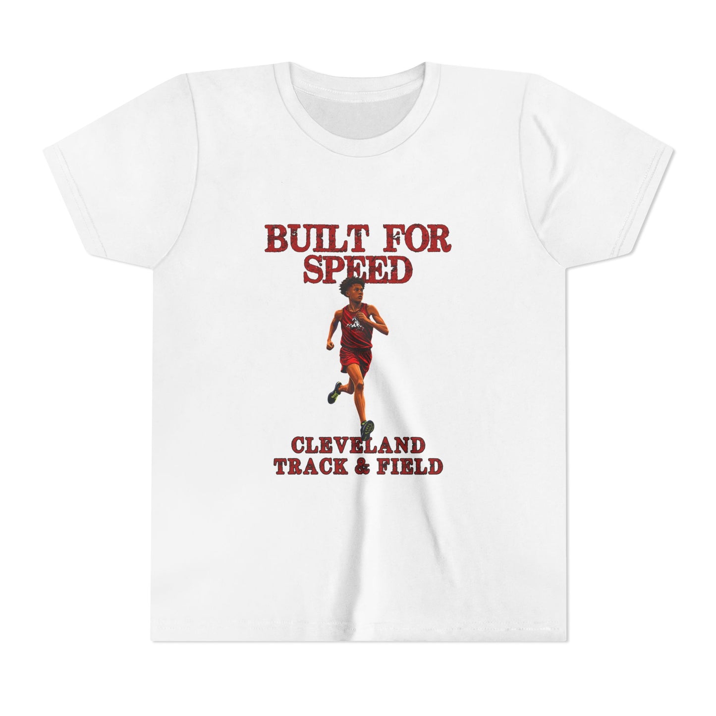 Youth Boys Tee 1 — "Built for Speed" Cleveland Track & Field