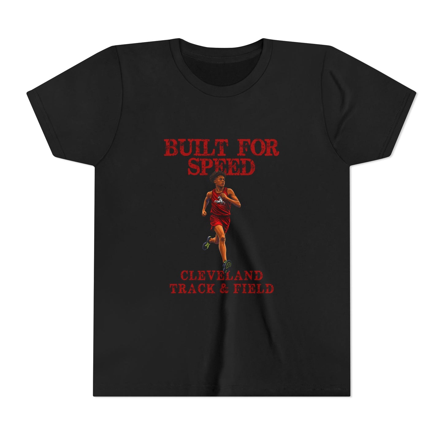 Youth Boys Tee 1 — "Built for Speed" Cleveland Track & Field