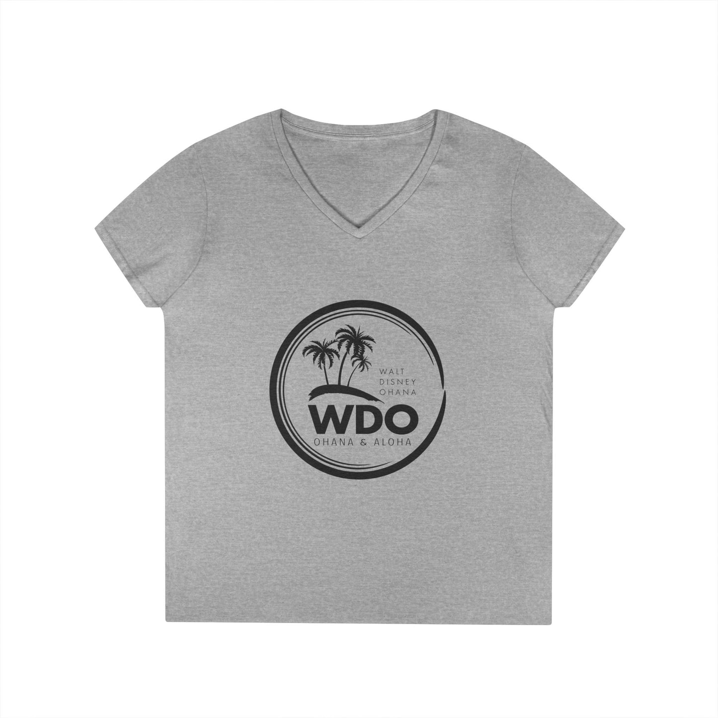 Ohana Tee (Ladies V-neck w/ black logo)