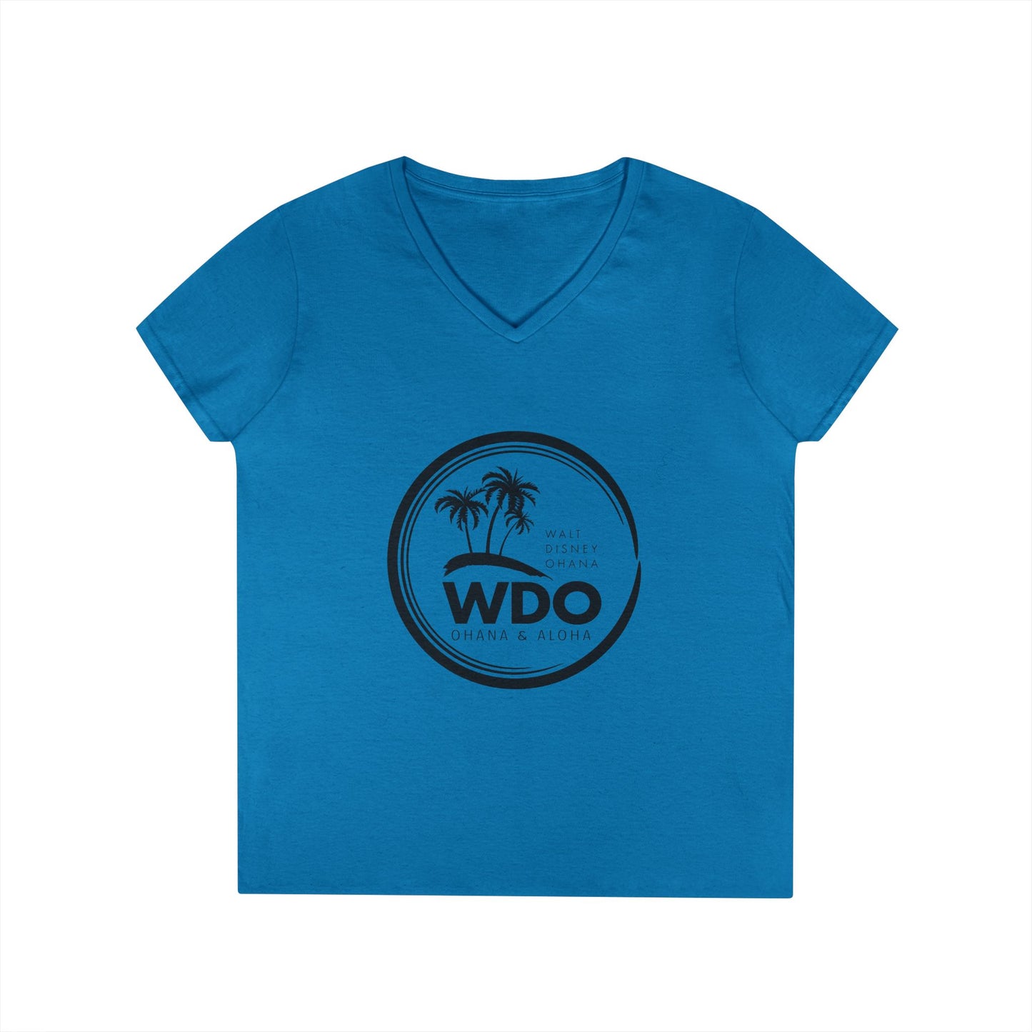 Ohana Tee (Ladies V-neck w/ black logo)