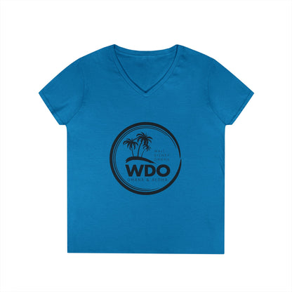 Ohana Tee (Ladies V-neck w/ black logo)