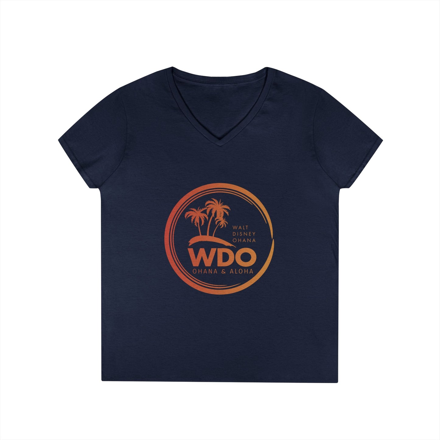 Ohana Tee (Ladies V-neck w/ orange logo)