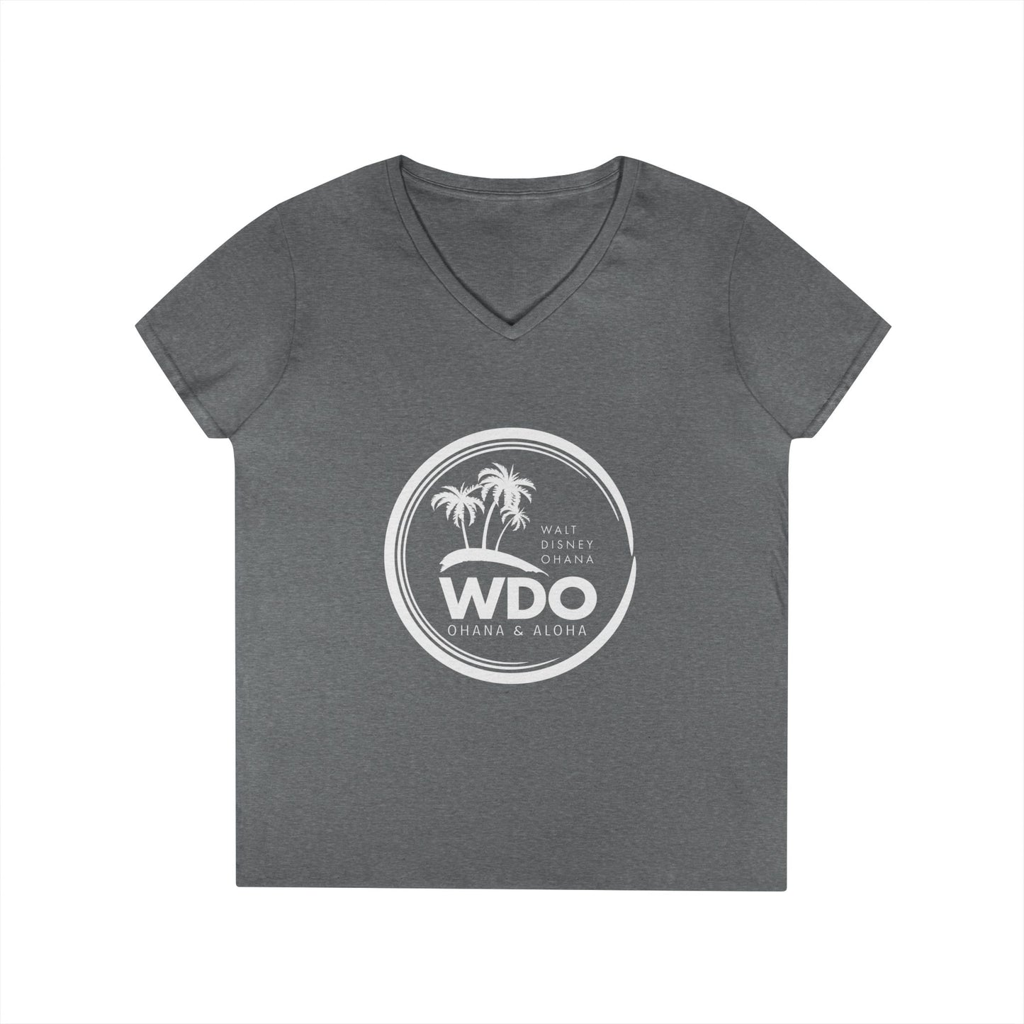 Ohana Tee (Ladies V-neck w/ white logo)
