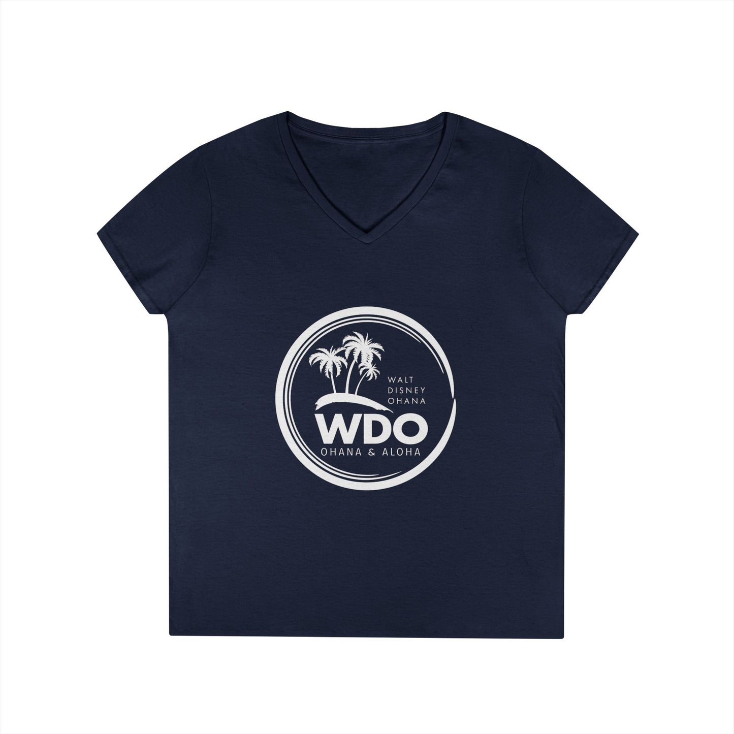 Ohana Tee (Ladies V-neck w/ white logo)