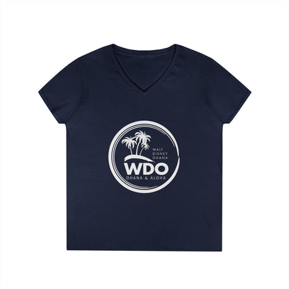 Ohana Tee (Ladies V-neck w/ white logo)