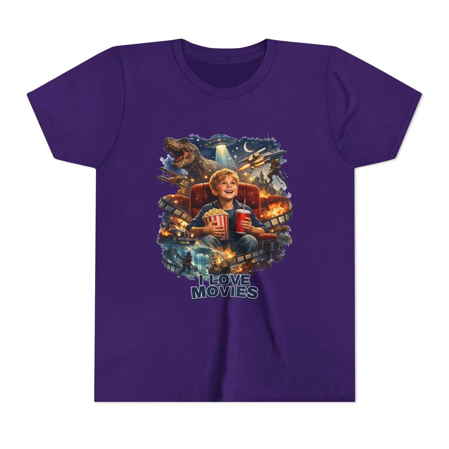 I Love Movies Kids T-Shirt