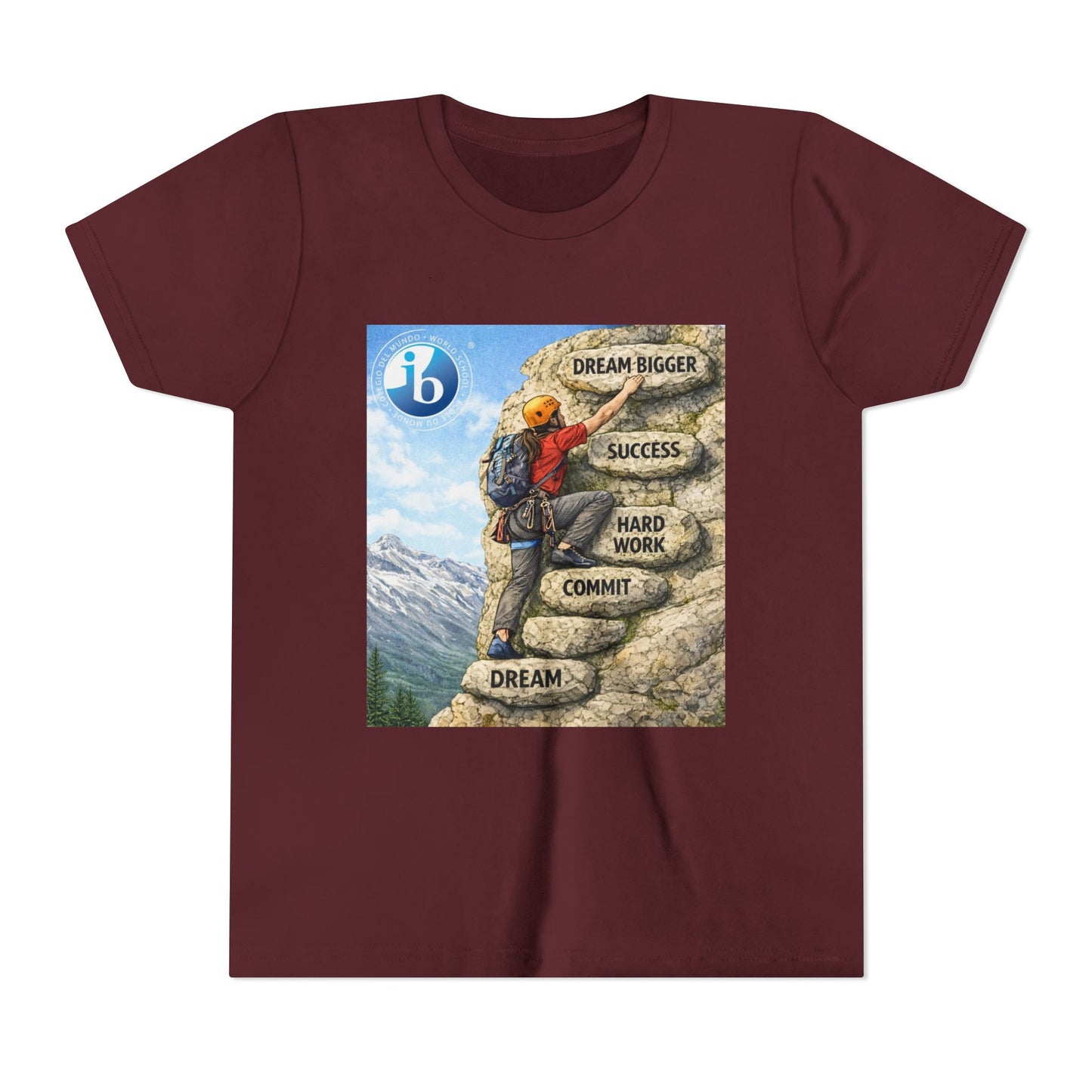 Youth Girls Tee - IB Climb to Success