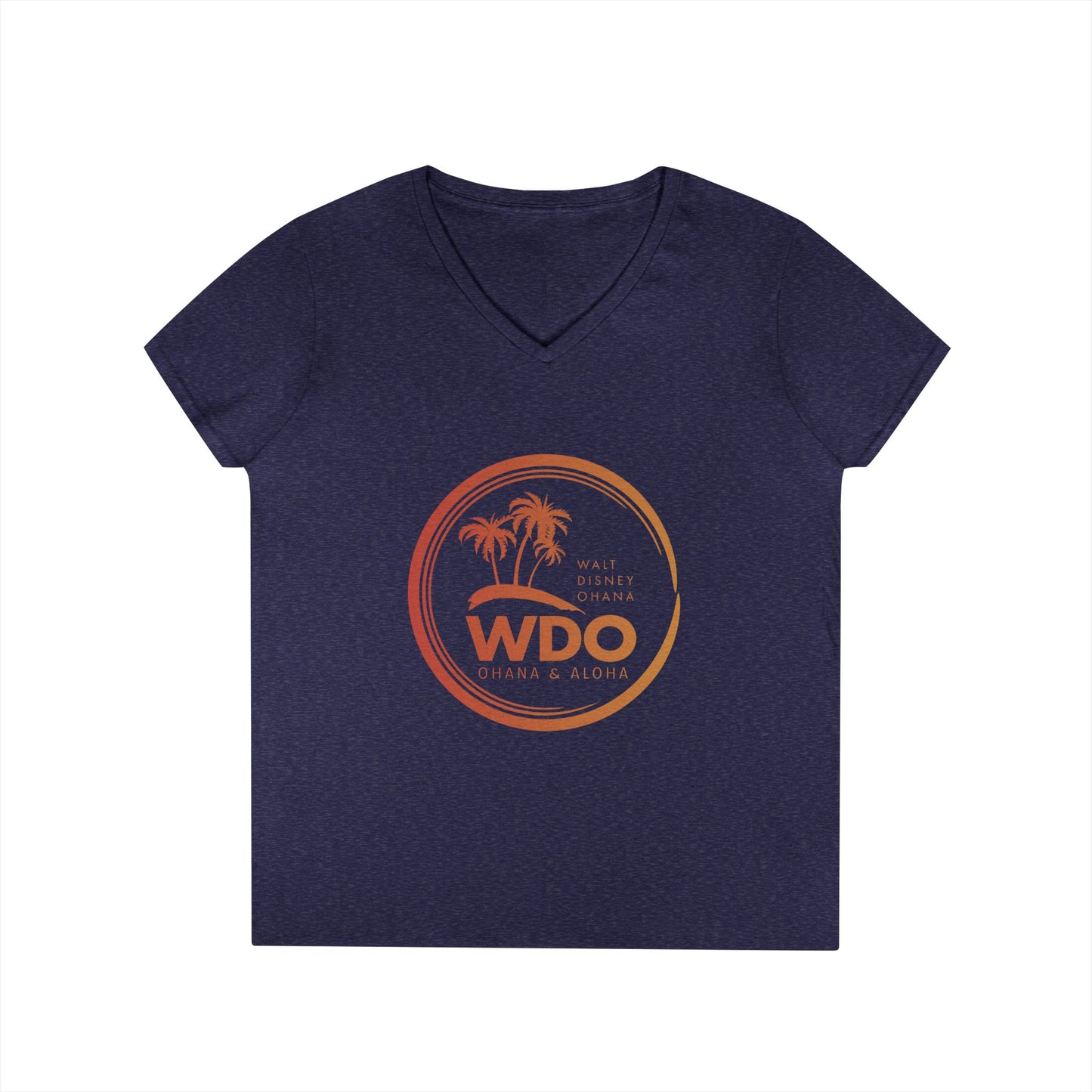 Ohana Tee (Ladies V-neck w/ orange logo)