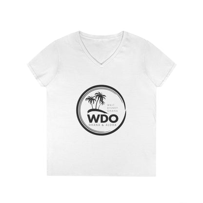 Ohana Tee (Ladies V-neck w/ black logo)