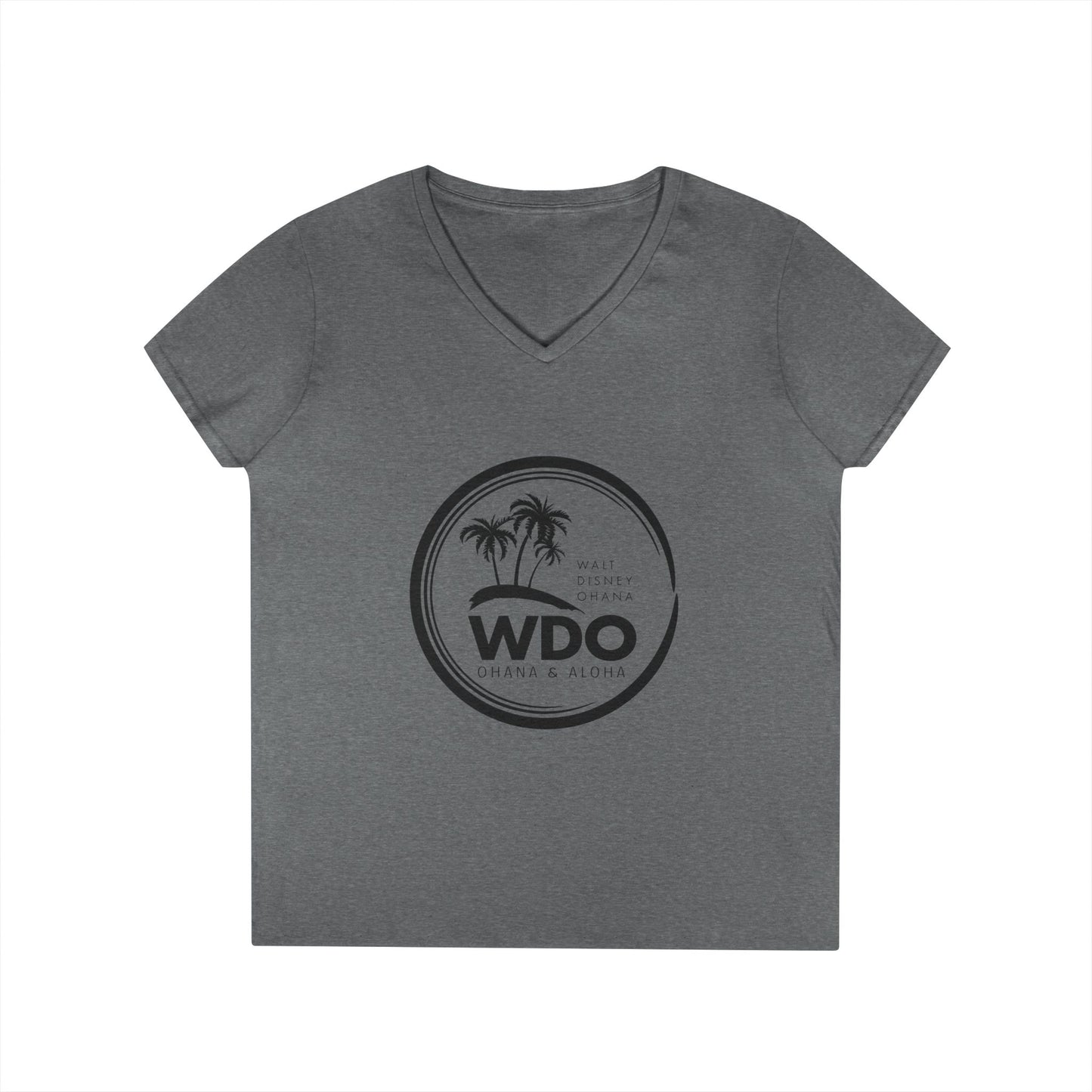 Ohana Tee (Ladies V-neck w/ black logo)