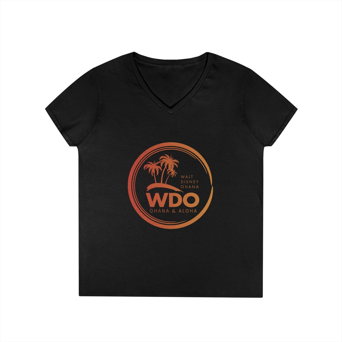 Ohana Tee (Ladies V-neck w/ orange logo)