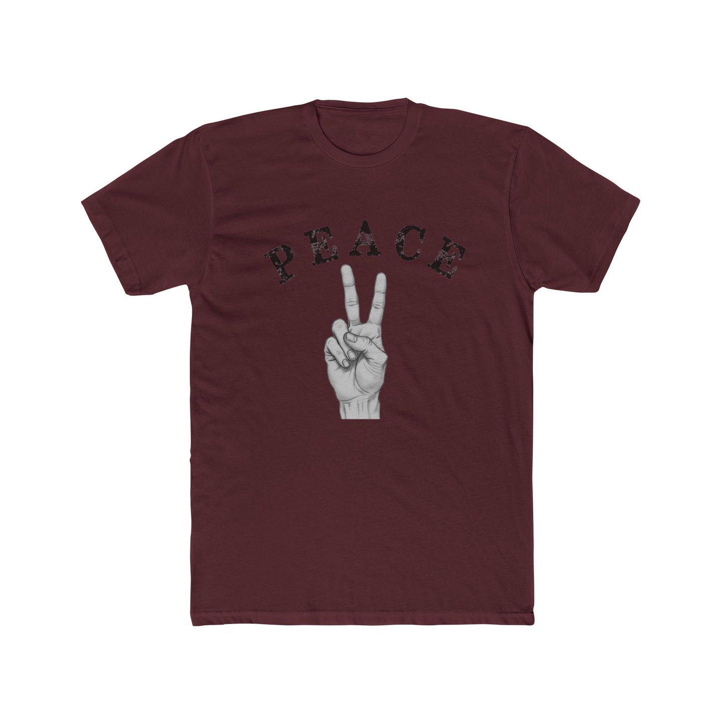 PEACE OFF Crew Graphic T-Shirt – Premium Cotton Streetwear Tee, Minimalist Statement Shirt, Unisex Casual Fashion Top