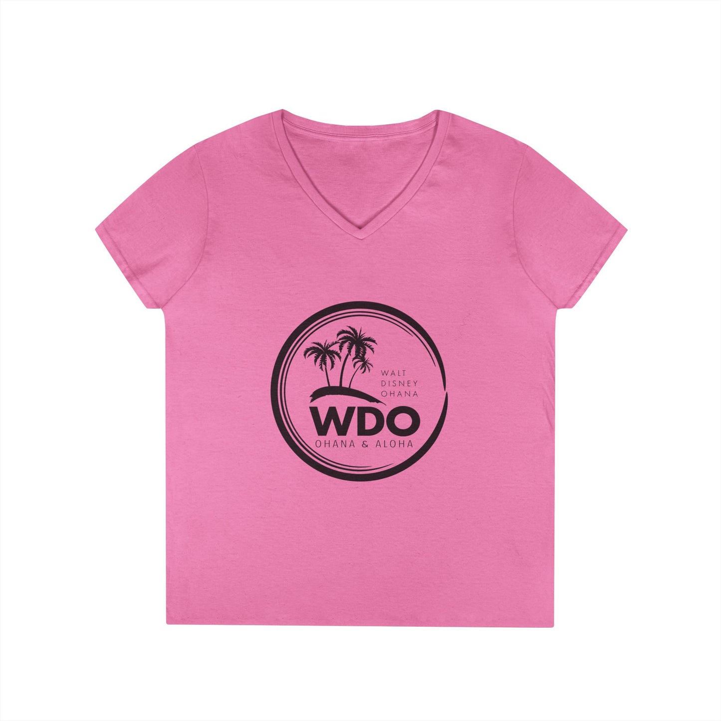 Ohana Tee (Ladies V-neck w/ black logo)