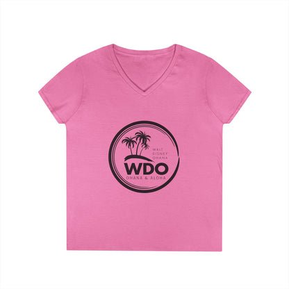Ohana Tee (Ladies V-neck w/ black logo)
