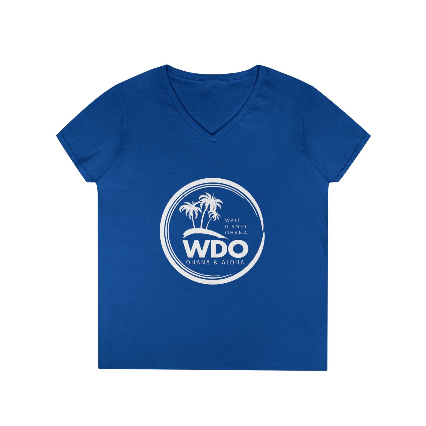 Ohana Tee (Ladies V-neck w/ white logo)