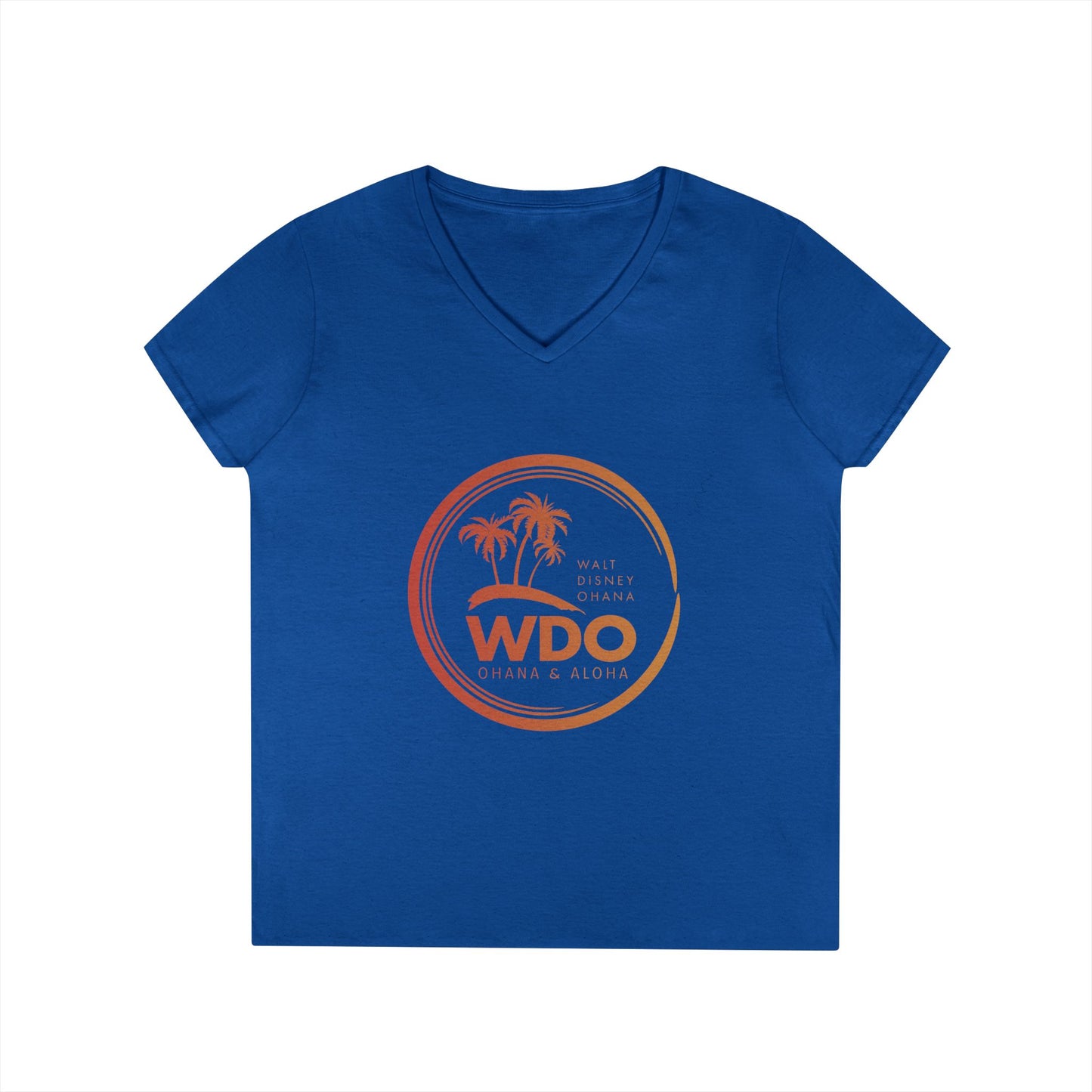 Ohana Tee (Ladies V-neck w/ orange logo)
