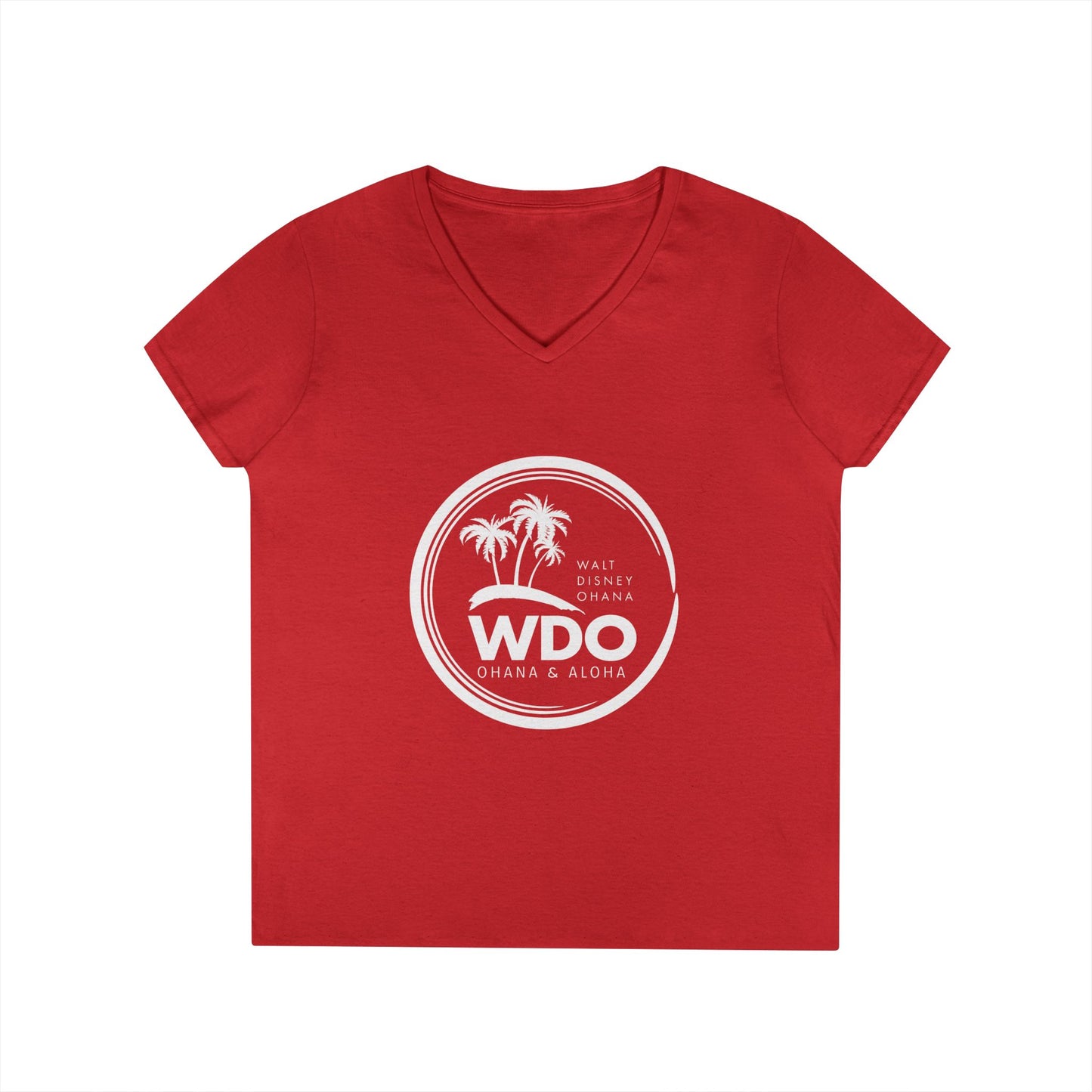 Ohana Tee (Ladies V-neck w/ white logo)