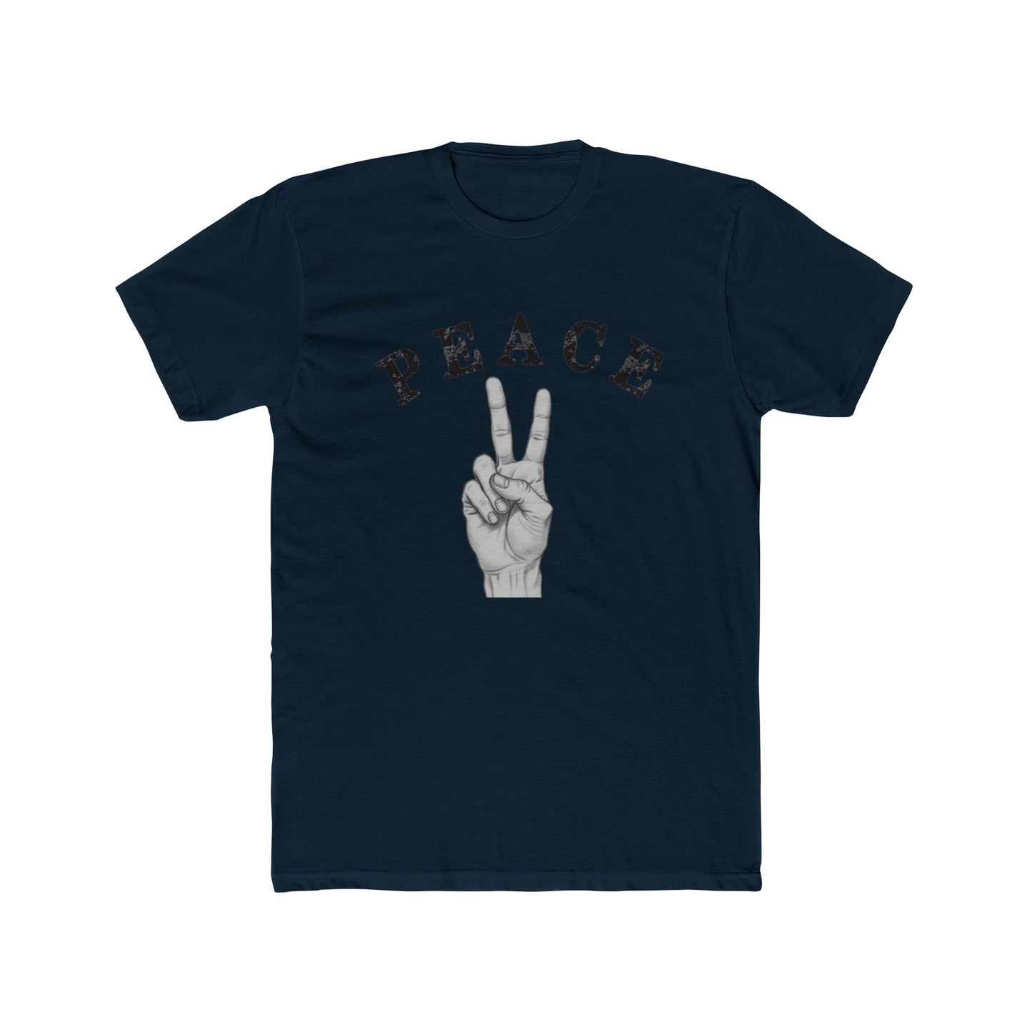 PEACE OFF Crew Graphic T-Shirt – Premium Cotton Streetwear Tee, Minimalist Statement Shirt, Unisex Casual Fashion Top