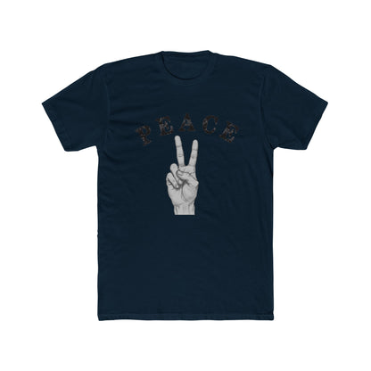 PEACE OFF Crew Graphic T-Shirt – Premium Cotton Streetwear Tee, Minimalist Statement Shirt, Unisex Casual Fashion Top