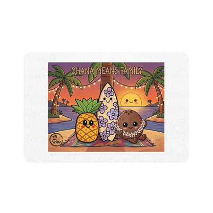 Because Pets Are Ohana Too! (Pet Food Mat: 12x18)