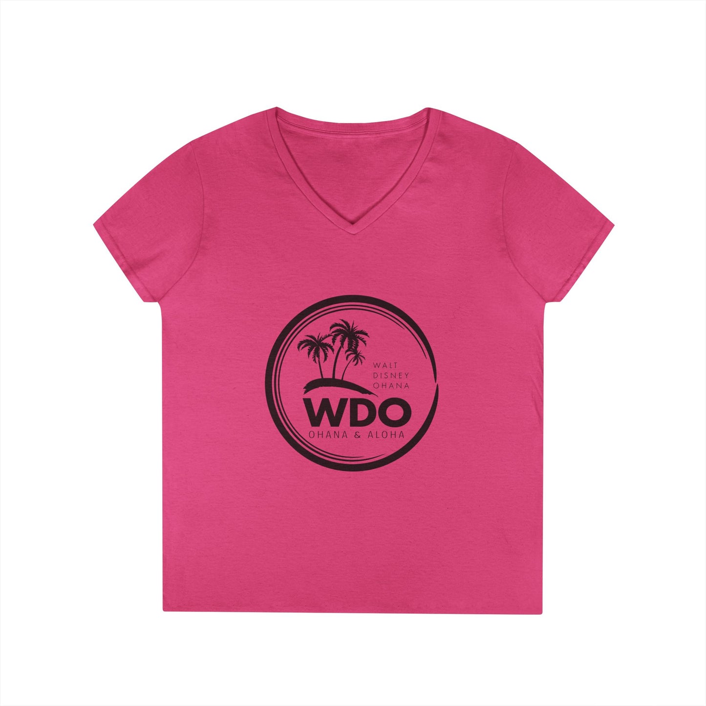 Ohana Tee (Ladies V-neck w/ black logo)
