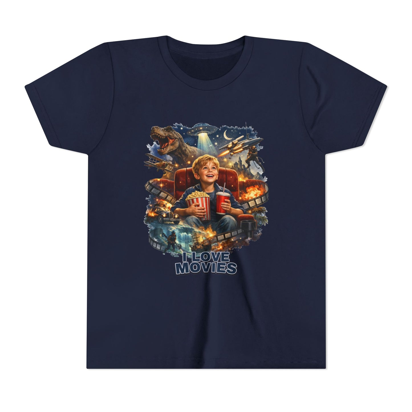 I Love Movies Kids T-Shirt