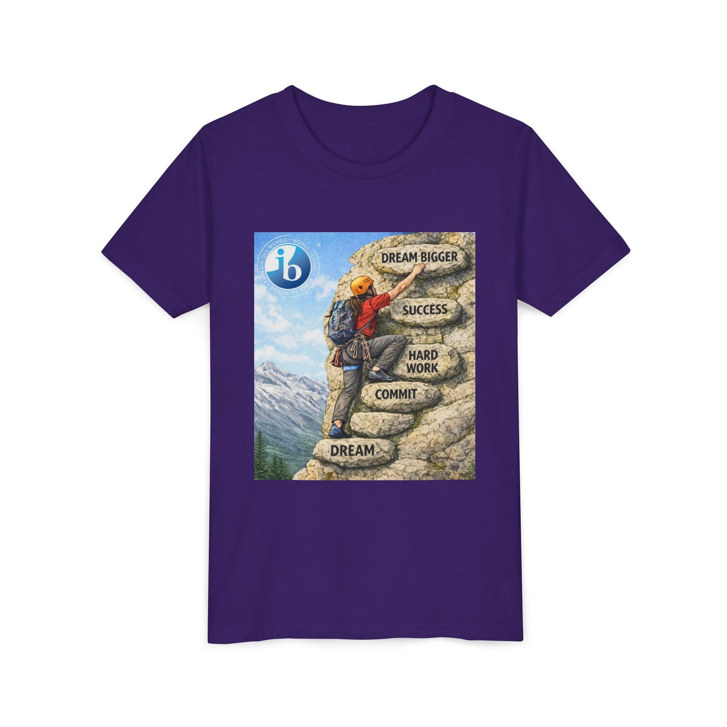 Youth Girls Tee - IB Climb to Success