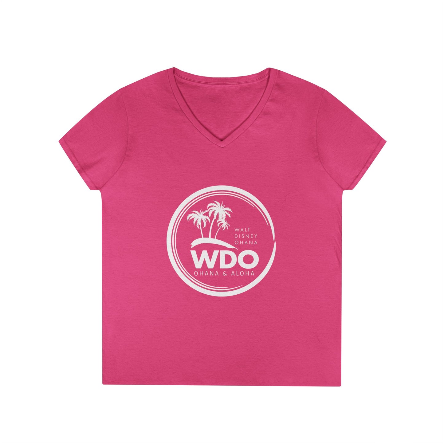 Ohana Tee (Ladies V-neck w/ white logo)