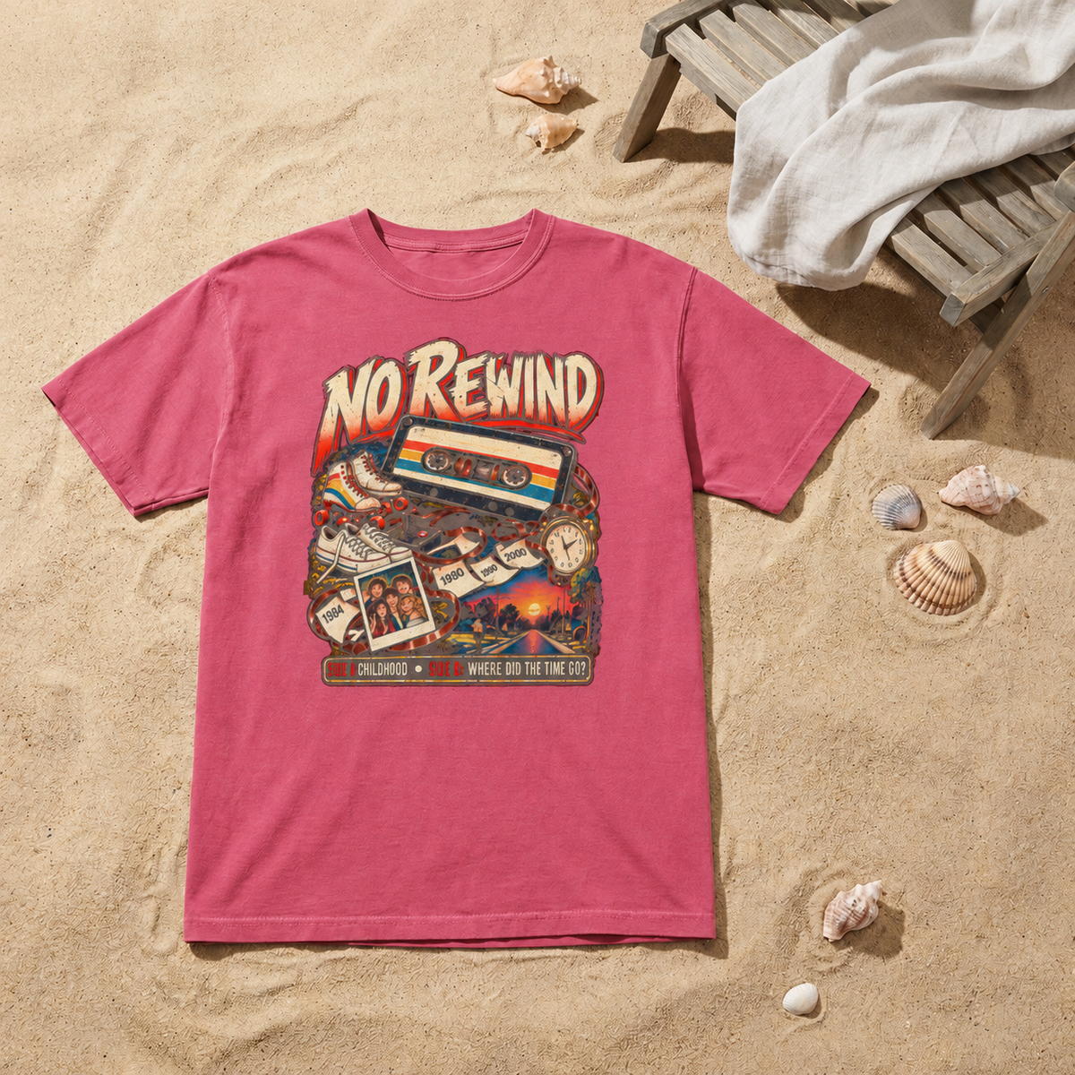No Rewind – Cassette Nostalgia T-Shirt