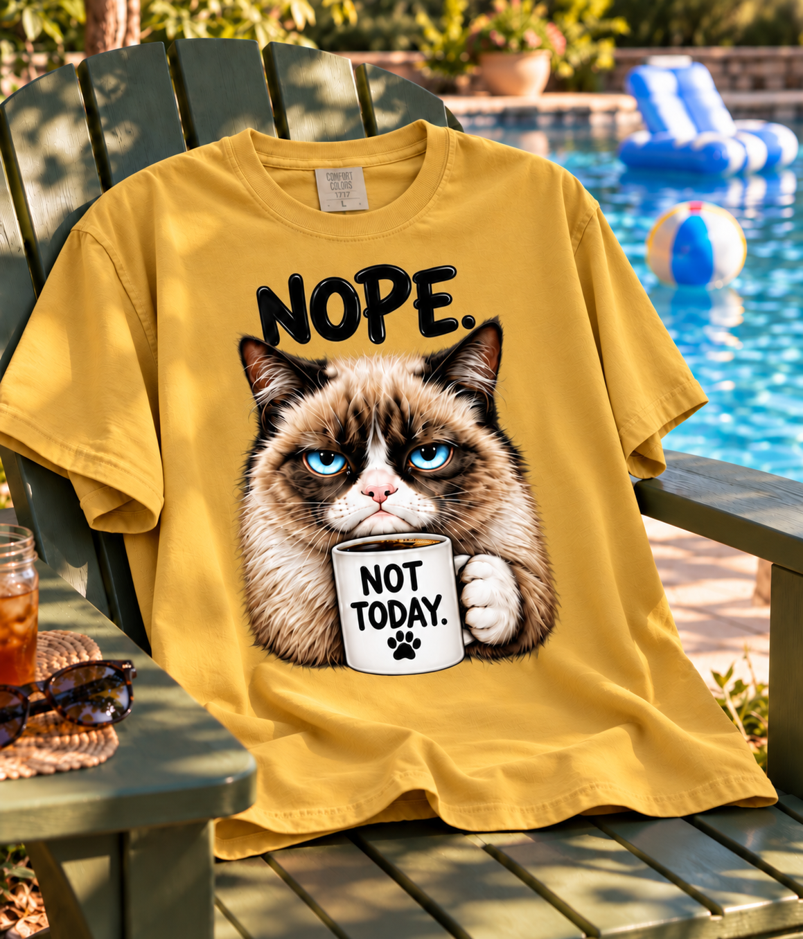 Nope. Not Today. – Funny Cat T-Shirt