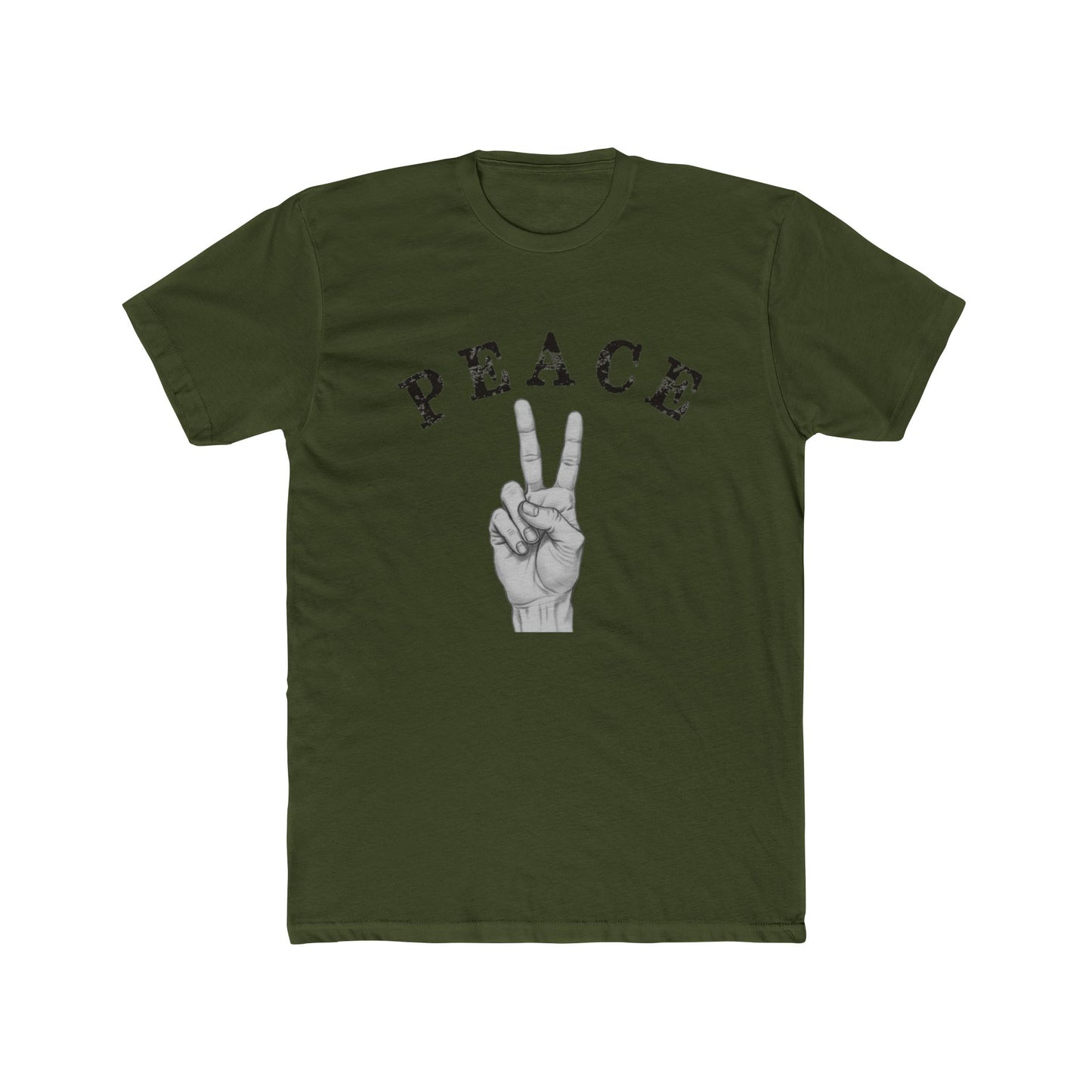 PEACE OFF Crew Streetwear Graphic Tee – Minimalist Aesthetic Statement Shirt, Urban Fashion Unisex Cotton T-Shirt