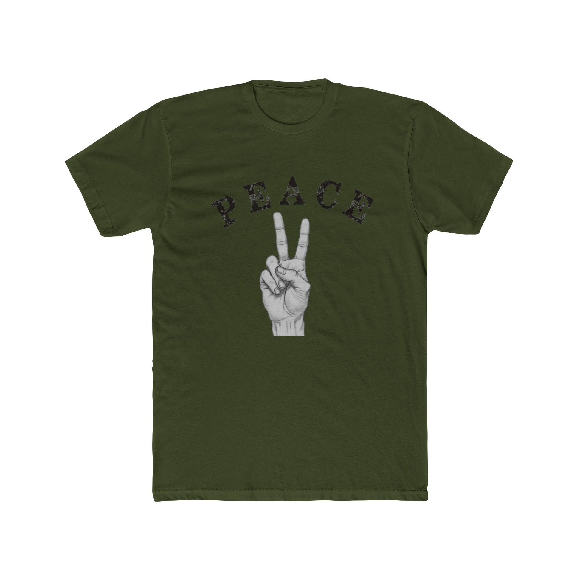 PEACE OFF Crew Streetwear Graphic Tee – Minimalist Aesthetic Statement Shirt, Urban Fashion Unisex Cotton T-Shirt