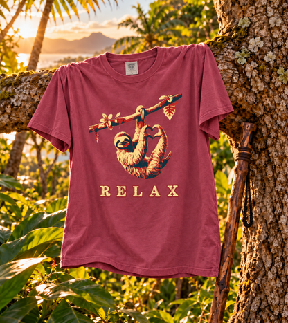 RELAX – Laid-Back Sloth T-Shirt