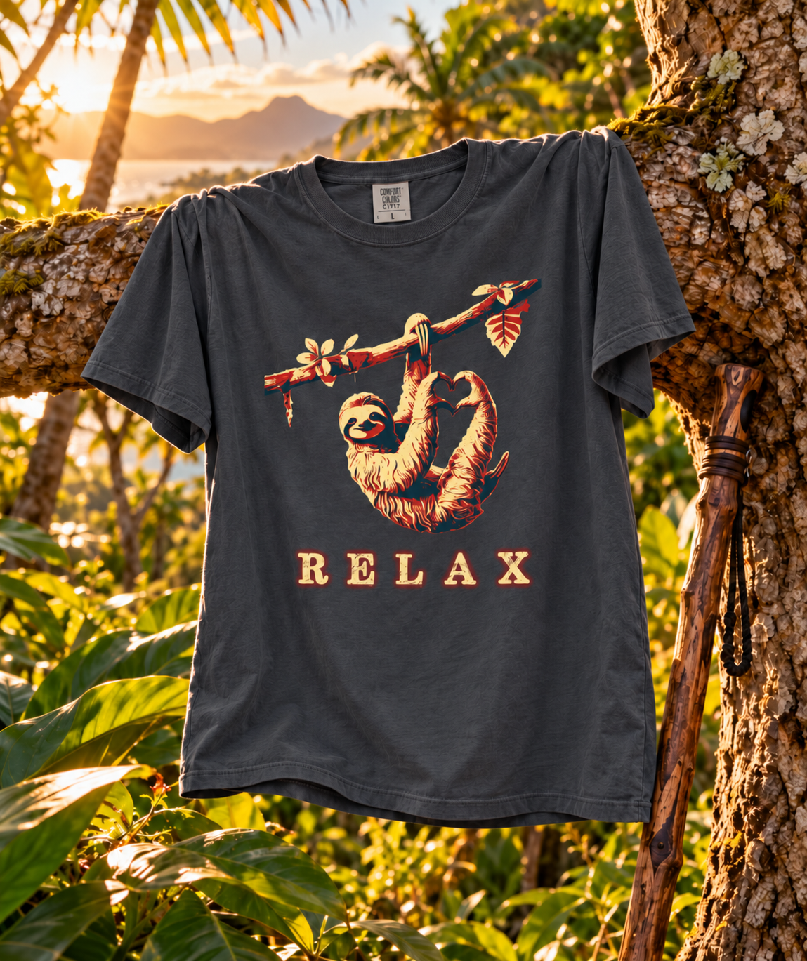 RELAX – Laid-Back Sloth T-Shirt