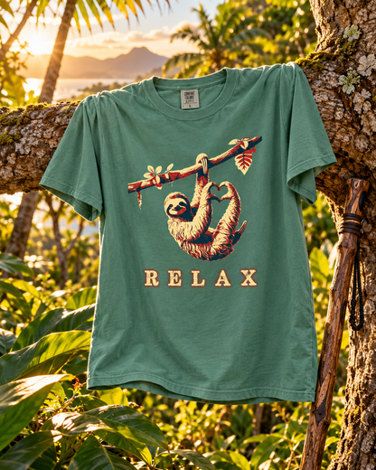 RELAX – Laid-Back Sloth T-Shirt