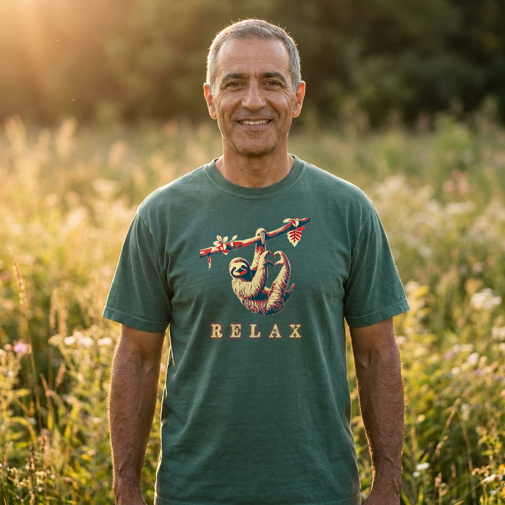 RELAX – Laid-Back Sloth T-Shirt